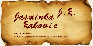 Jasminka Raković vizit kartica
